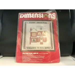 Dimensions Needlepoint Kit - Christmas Home Sample